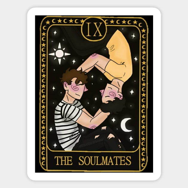 Soulmates tarot card Sticker by TheStickPeople
